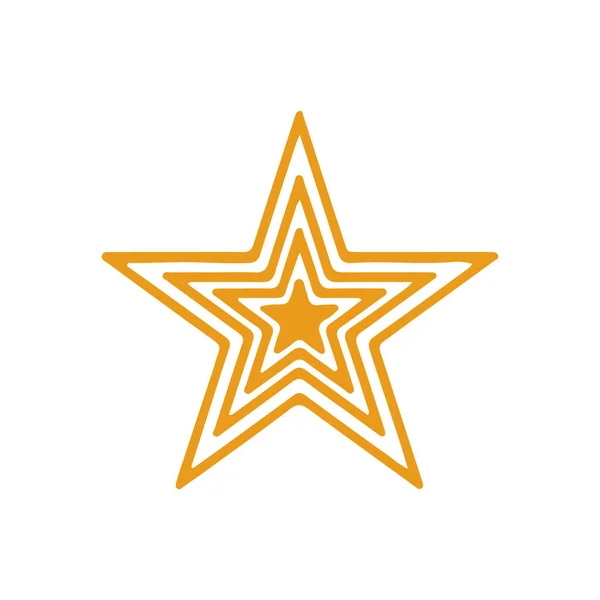 Color Vector Illustration Star Icon — Vetor de Stock