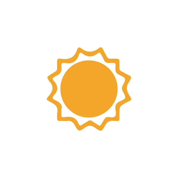 Sun Ikonen Platt Design — Stock vektor