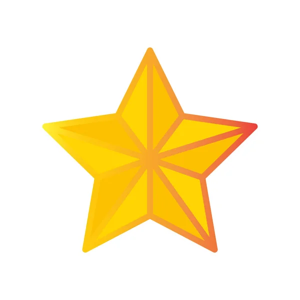 Color Vector Illustration Star Icon — Vetor de Stock