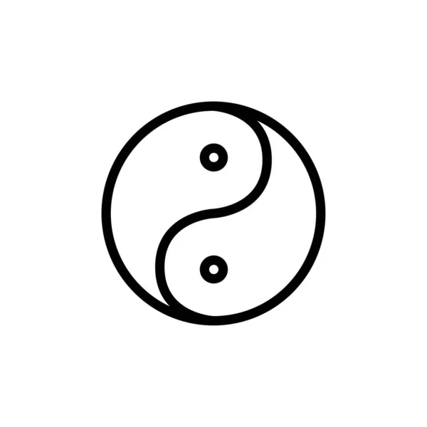 Yin Yang Amulet Talisman Vector Illustration — Stockový vektor