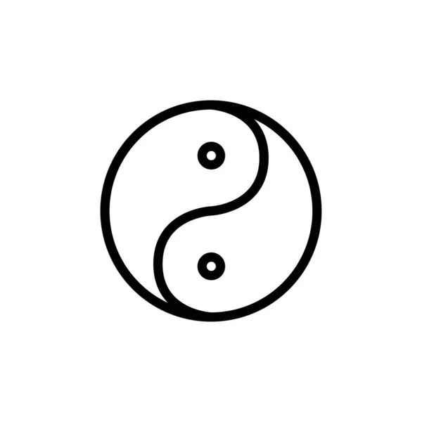 yin yang, amulet talisman, vector illustration 