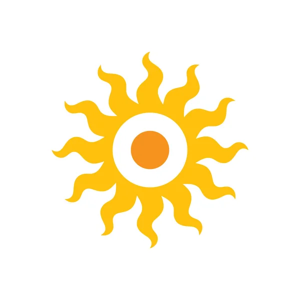Ikona Słońca Ilustracja Wektora — Wektor stockowy