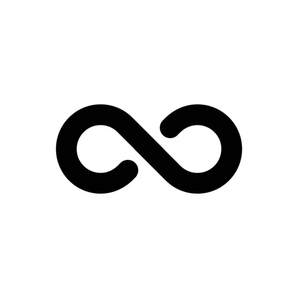 Infinity Simple Icon Vector Illustration — 스톡 벡터