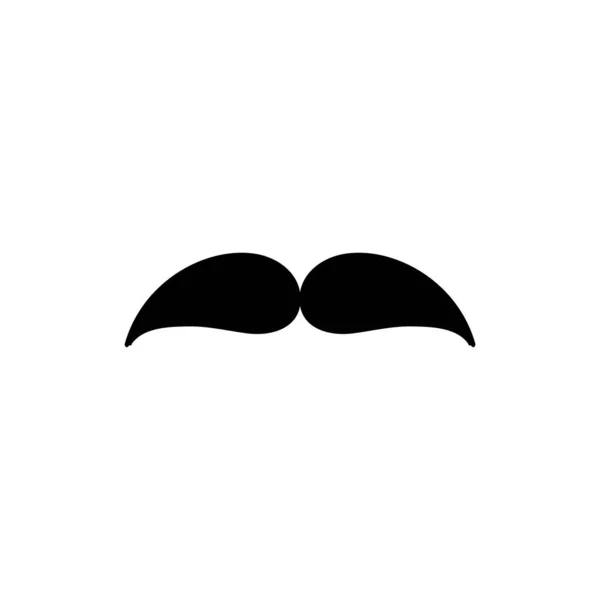 Icône Moustache Style Design Plat Eps — Image vectorielle