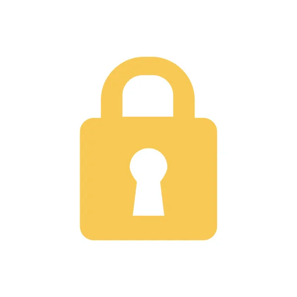 Lock Web Icon Simple Design Vector Illustration — Stockvector