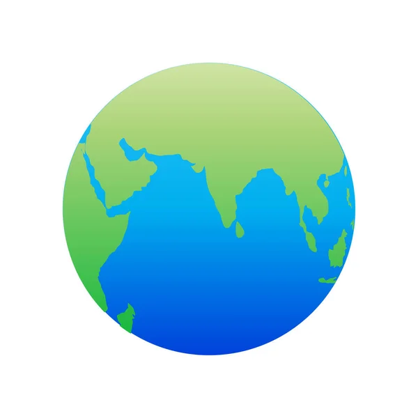 Ícone Mapa Mundo Fundo Ilustração Vetorial — Vetor de Stock