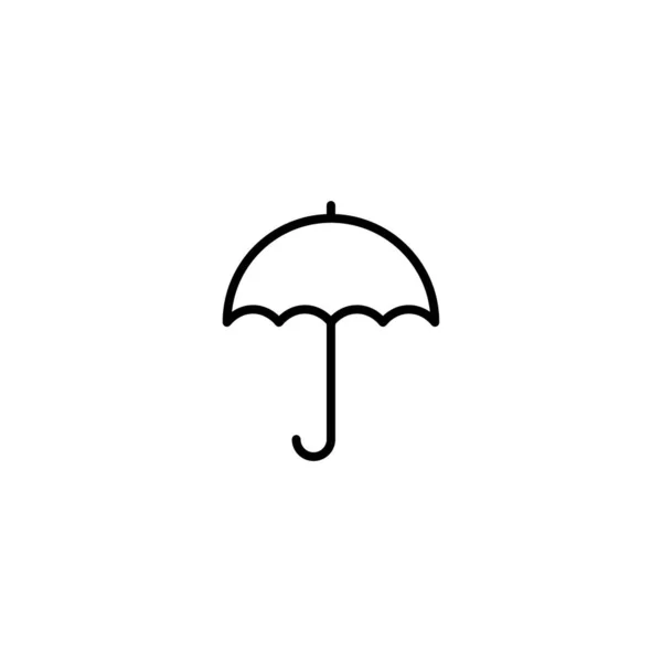 Vektor Illustration Symbol Des Regenschirms — Stockvektor