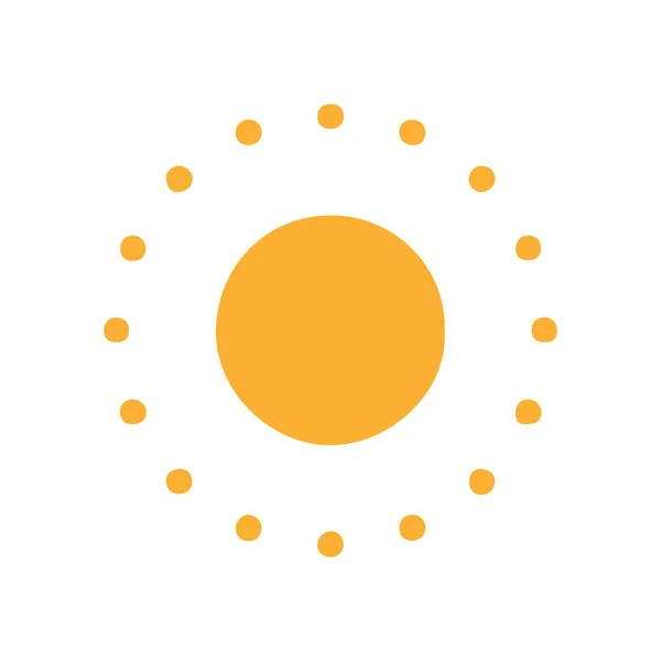 Sun Icon Flat Design — Stock Vector