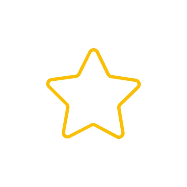 Color Vector Illustration Star Icon — Wektor stockowy