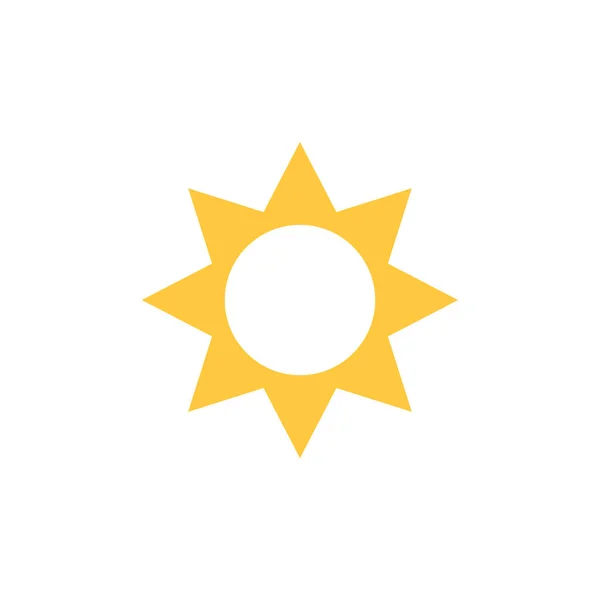 Sun Icon Flat Design — Stock Vector