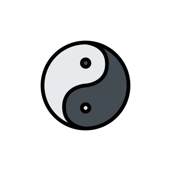 Yin Yang Amulet Talisman Vector Illustration — Stock vektor