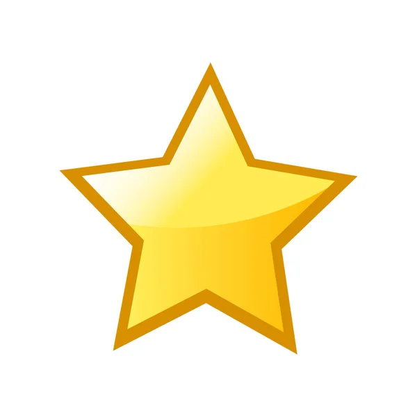 Color Vector Illustration Star Icon — Wektor stockowy