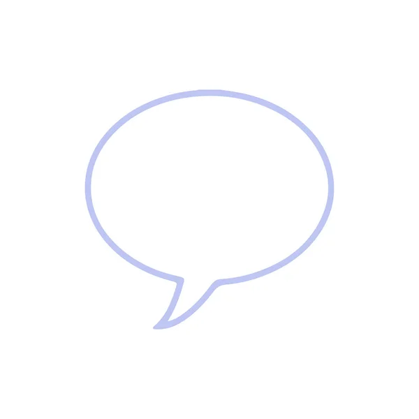 Stylized Speech Bubble Icon Vector Illustration — Stock Vector