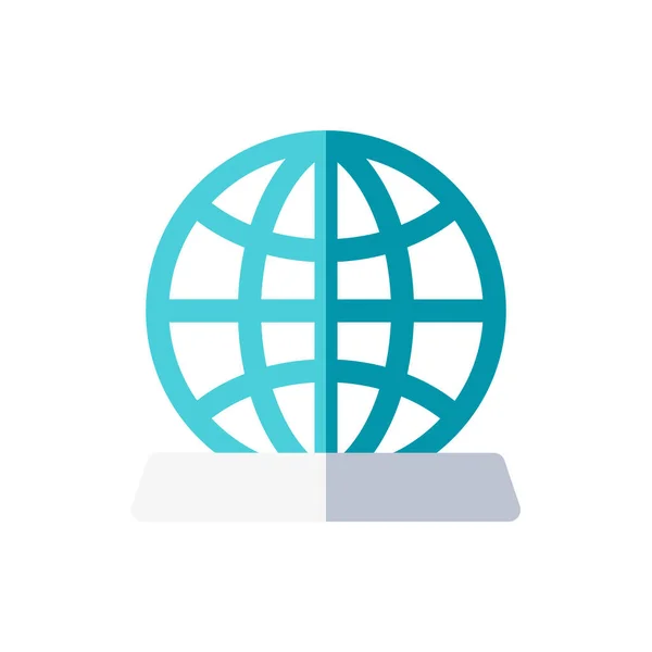 Globe Icon Vector Illustration Background — Stockvektor