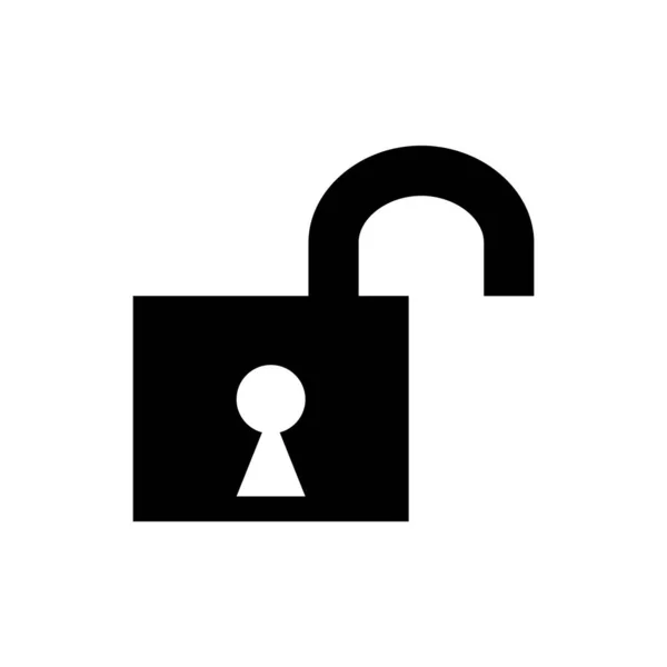 Lock Simple Icon Vector Illustration — Stock Vector