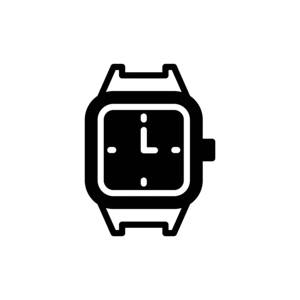 Icono Del Reloj Pulsera Ilustración Vector Simple — Vector de stock