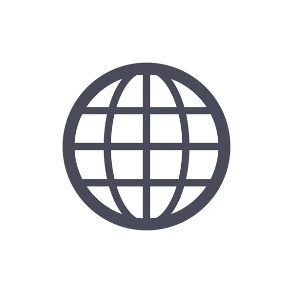 Globe Icon Vector Illustration Background — Vetor de Stock
