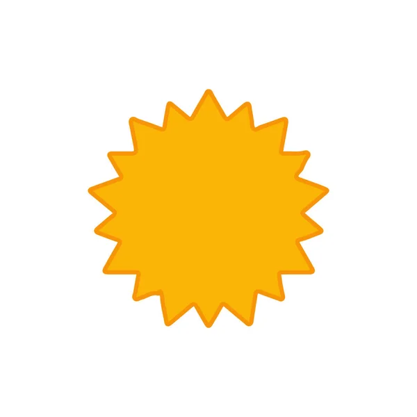 Sun Icon Flat Design — Stock Vector