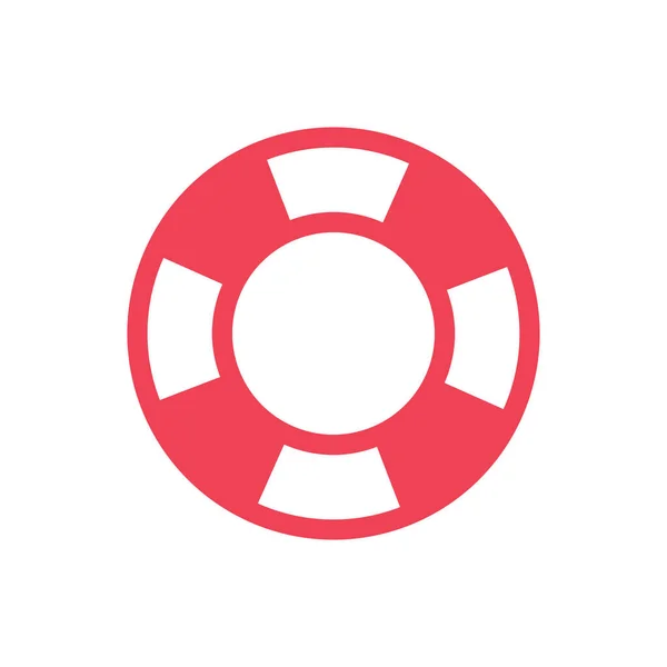 Life Floating Ring Lifebuoy Simple Icon Vector Illustration — Stockvektor