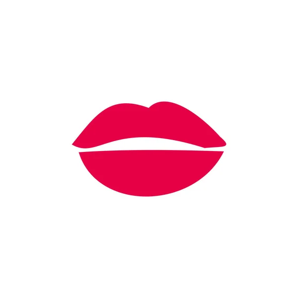 Red Lips Simple Icon Vector Illustration — ストックベクタ