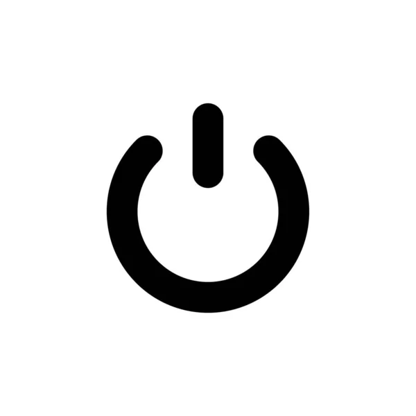 Power Zeichen Einfaches Symbol Vektorabbildung — Stockvektor