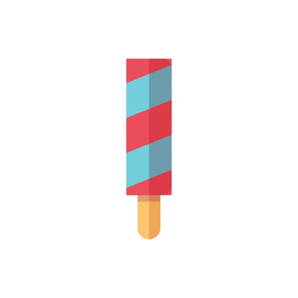 Popsicle Ice Cream Simple Icon Vector Illustration — Stockvector