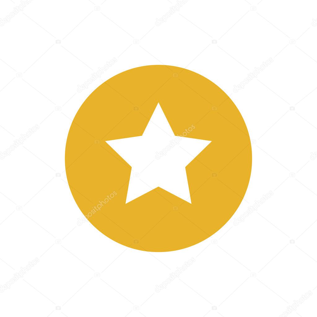 color vector illustration of star icon