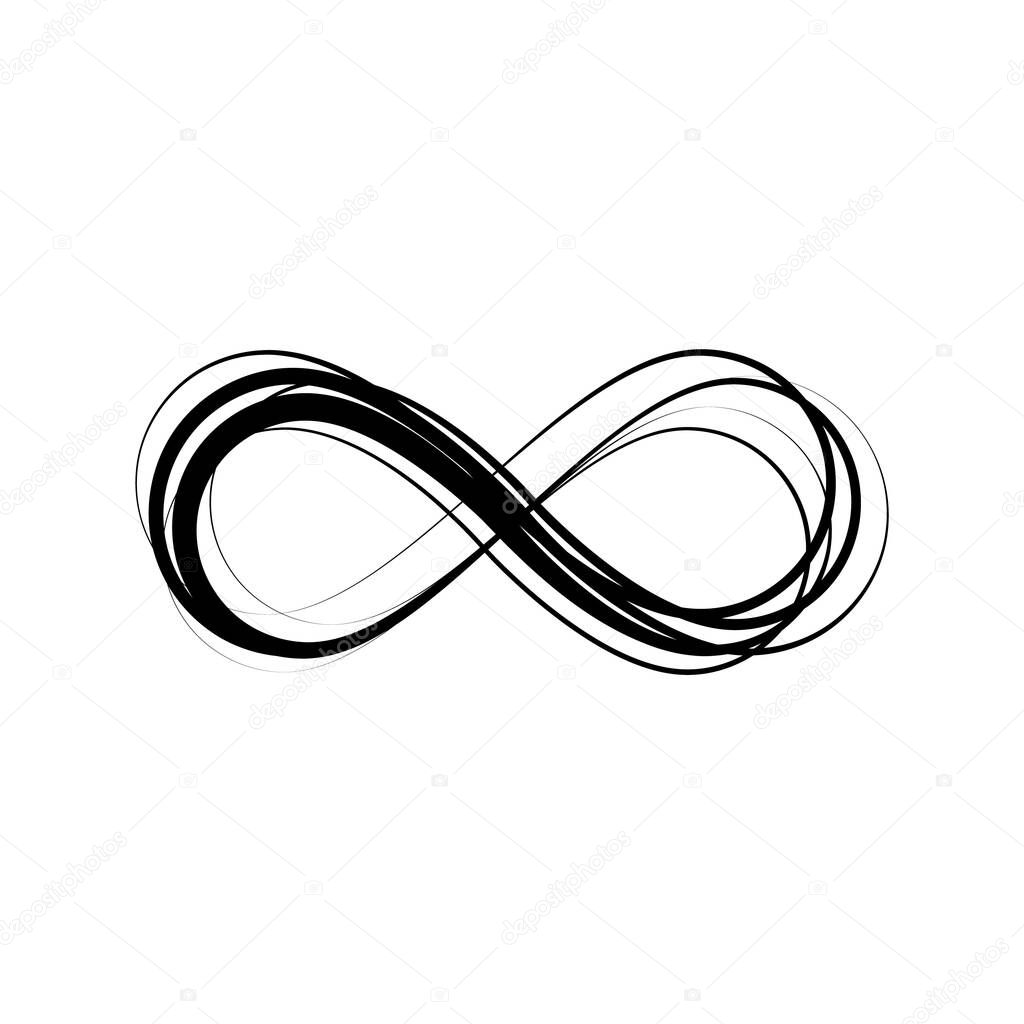 infinity simple icon, vector illustration