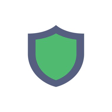 kalkan ağ simgesi vektör illüstrasyonu  