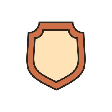 kalkan ağ simgesi vektör illüstrasyonu  