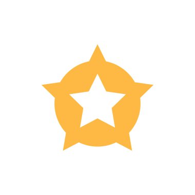 Soyut yıldız simgesi vektör illüstrasyonu