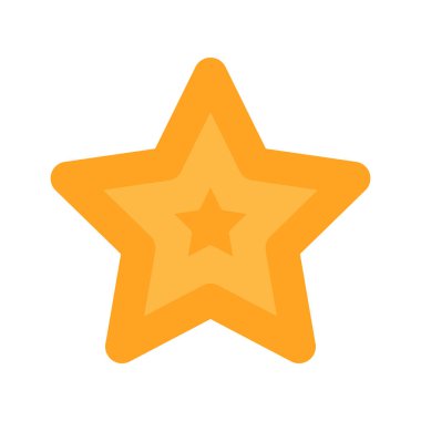 Soyut yıldız simgesi vektör illüstrasyonu