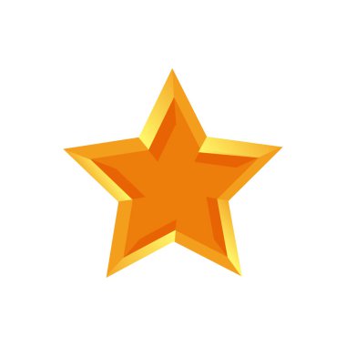 Soyut yıldız simgesi vektör illüstrasyonu