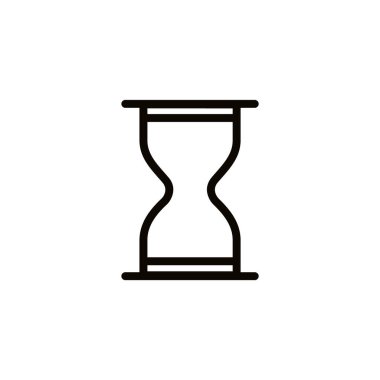 kum saati basit simgesi, vektör çizim