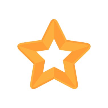 Soyut yıldız simgesi vektör illüstrasyonu