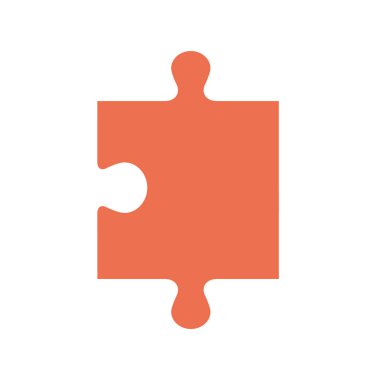 Yapboz simgesi, yapboz vektör çizimi ve alan arkaplanını kopyala