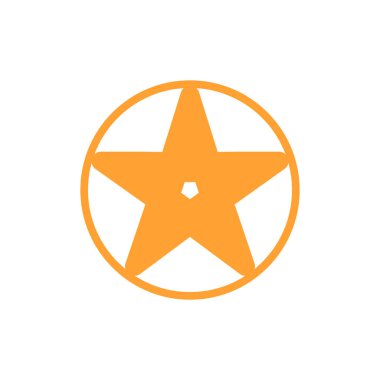 Soyut yıldız simgesi vektör illüstrasyonu