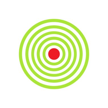 Abstract vector color target icon