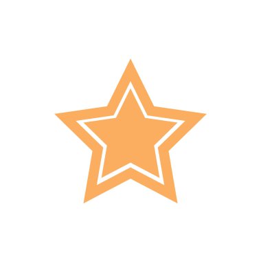 Soyut yıldız simgesi vektör illüstrasyonu