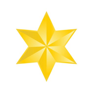 Soyut yıldız simgesi vektör illüstrasyonu