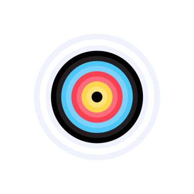 Abstract vector color target icon