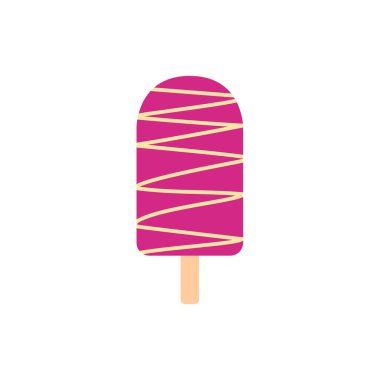 popsicle ice cream simple icon, vector illustration