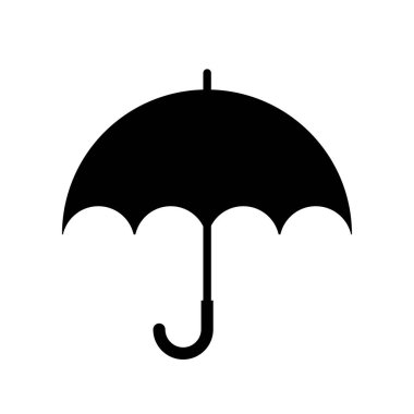 simple umbrella icon on white background.