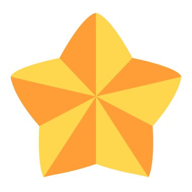 Soyut yıldız simgesi vektör illüstrasyonu