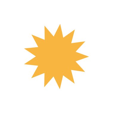 Soyut yıldız simgesi vektör illüstrasyonu