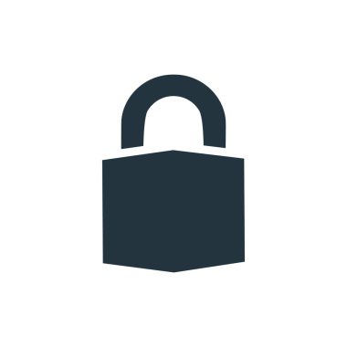 asma kilit ikon vektör çizimi