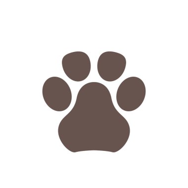 Pençe izi simgesi. vektör illüstrasyonu