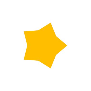 Soyut yıldız simgesi vektör illüstrasyonu