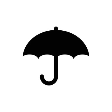 simple umbrella icon on white background.