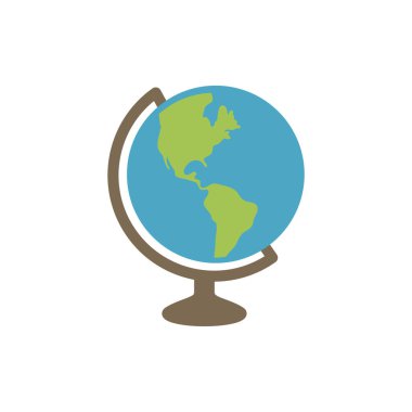 dünya haritası simgesi, vektör resimleme arkaplanı